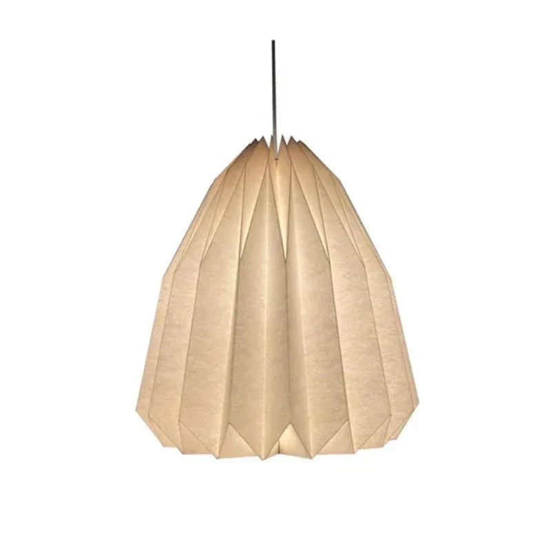 Origami Nordisk Lampe – Minimalistisk Hængelampe i Papir A Bonusvis