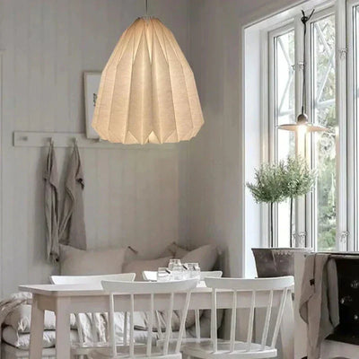 Origami Nordisk Lampe – Minimalistisk Hængelampe i Papir Bonusvis