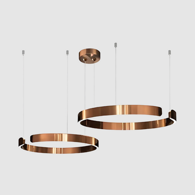 Plafonnier LED i Aluminium og Akrilik – Elegant og Justerbar Belysning Metallic Rosa Bonusvis