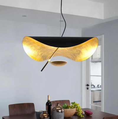 Lyskrone L'Éclat de Clarté – Elegant Chrome Loftlampe til Dit Hjem Smuk Sort og Guld Bonusvis