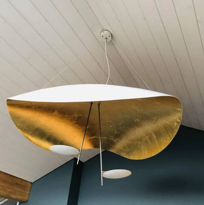 Lyskrone L'Éclat de Clarté – Elegant Chrome Loftlampe til Dit Hjem Guldperle Bonusvis