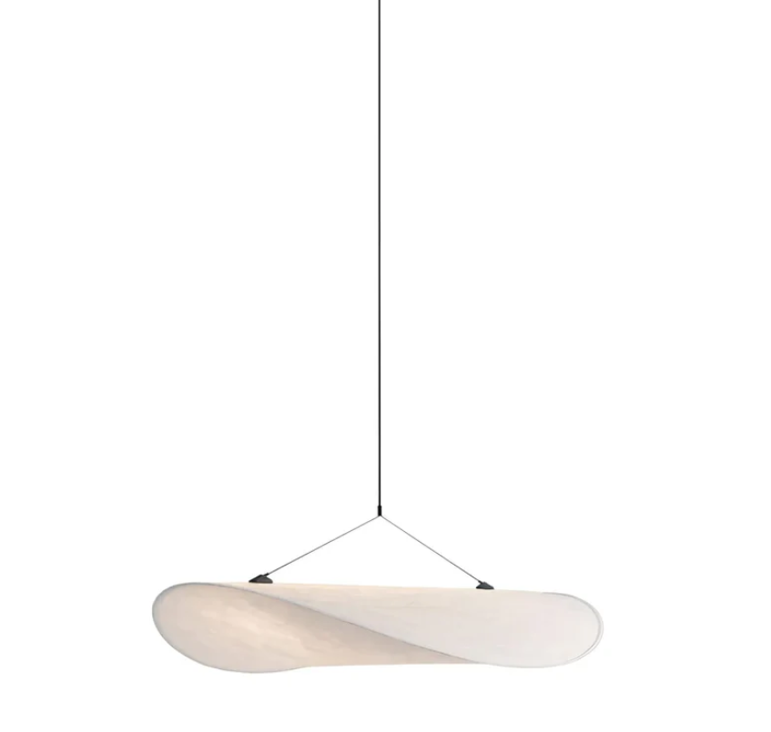 SilkGlow - Håndlavet loftlampe i silke og metal for sofistikeret belysning Bonusvis