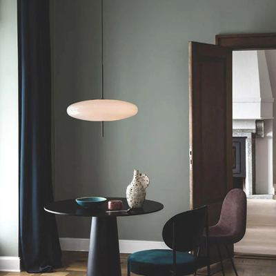 OvalGlow Loftlampe – Elegant Design med Justérbar Højde og LED Bonusvis