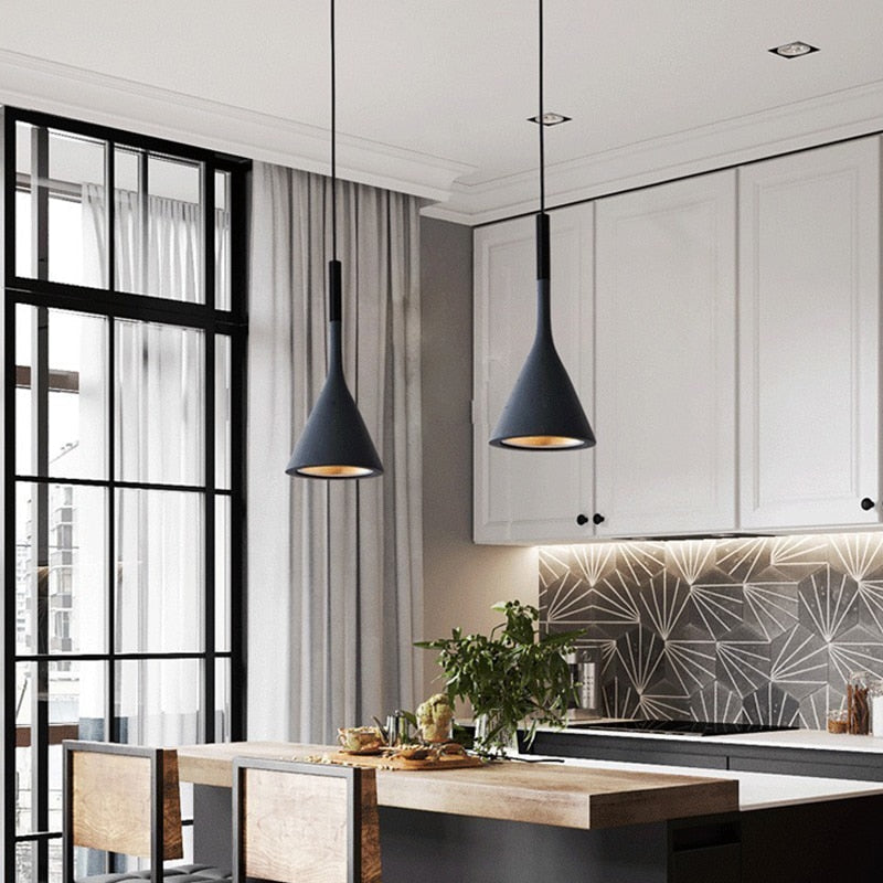 Moderne LED Plafonnier – Nordisk Design med Justerbar Højde og Aluminiumskrop Bonusvis