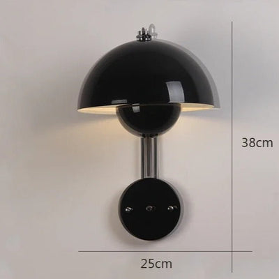 NatureGlow - Elegant væglampe med energieffektiv LED-belysning Sort Bonusvis