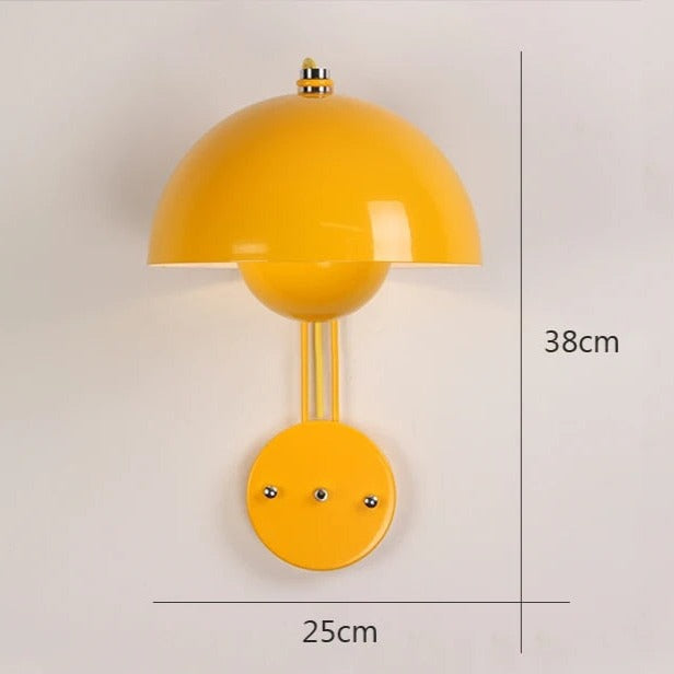 NatureGlow - Elegant væglampe med energieffektiv LED-belysning Gul Bonusvis