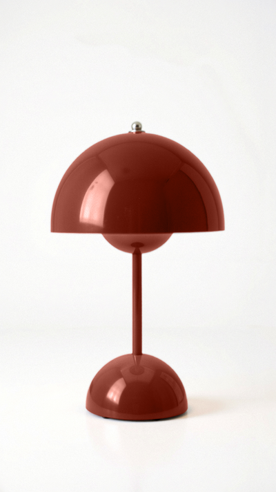 Elegant Lampe Bord – Minimalistisk Design med Justerbart Lys Rød Bonusvis