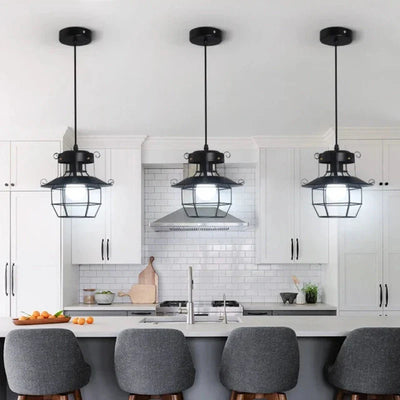 RustiCage Industriel Plafondslampe – Vintage Design med Metalstruktur Kold hvid Bonusvis
