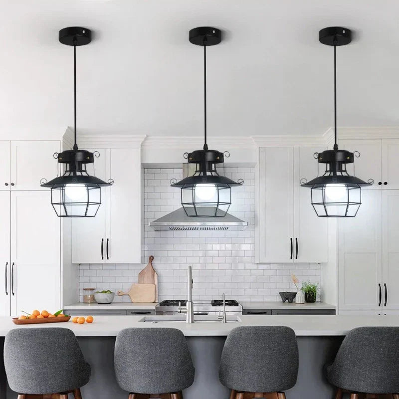 RustiCage Industriel Plafondslampe – Vintage Design med Metalstruktur Bonusvis