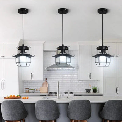 RustiCage Industriel Plafondslampe – Vintage Design med Metalstruktur Bonusvis