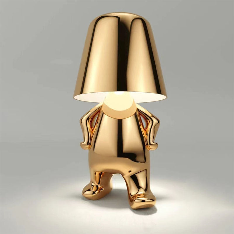 TranquilGlow - Stilfuld lampe med varm og afslappende belysning Vandrende Guld Bonusvis