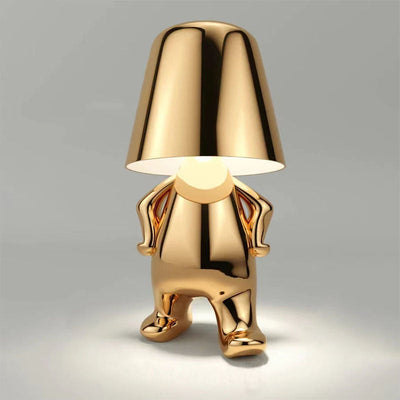 TranquilGlow - Stilfuld lampe med varm og afslappende belysning Vandrende Guld Bonusvis