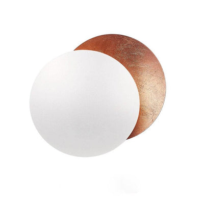 LumiEclipse - Elegant væglampe med justerbar lysrefleksion Kobber hvid Bonusvis