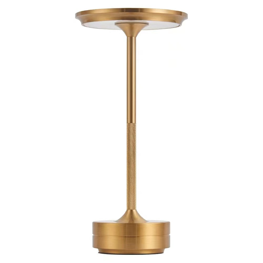 LumiGlow - Trådløs dæmpbar LED-bordlampe i luksuriøst design Guld - 3 stadig ledige Bonusvis