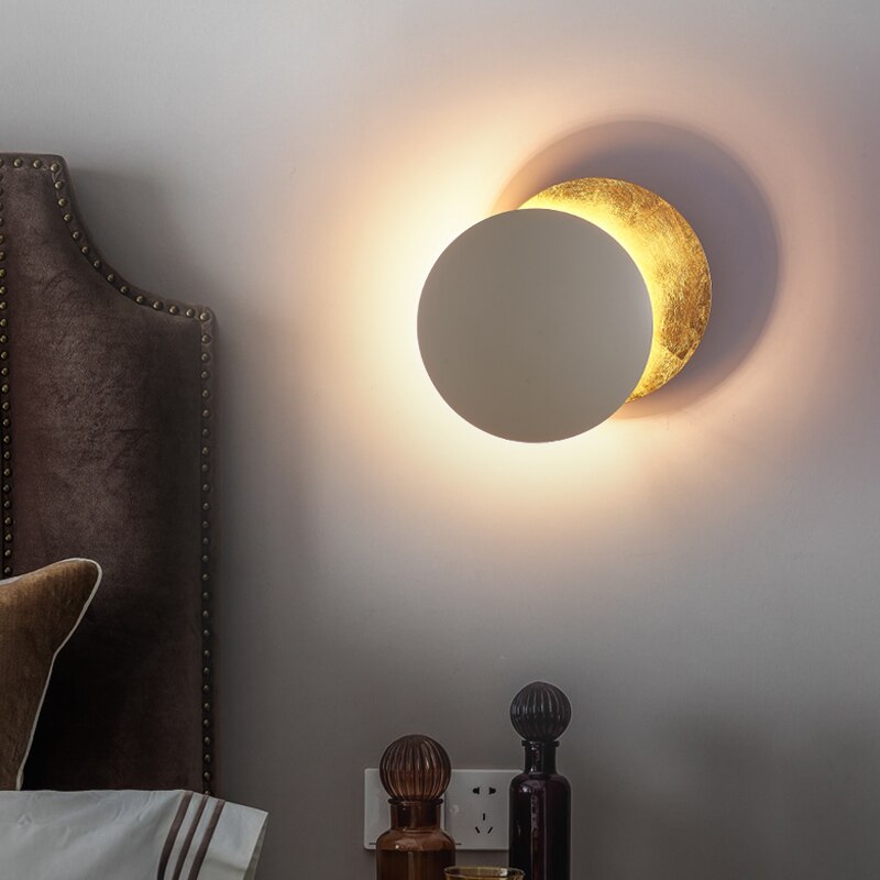 LumiEclipse - Elegant væglampe med justerbar lysrefleksion Bonusvis