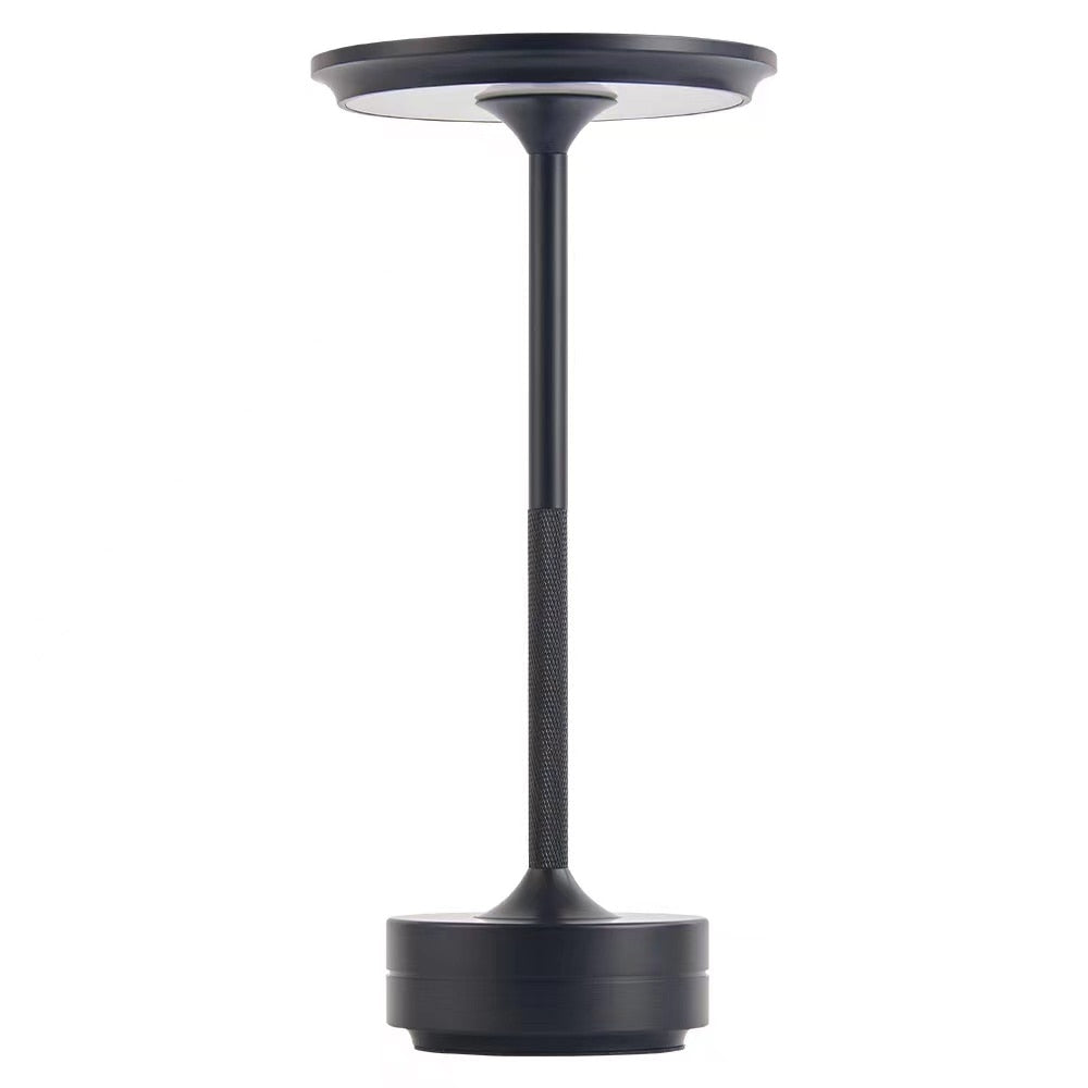 LumiGlow - Trådløs dæmpbar LED-bordlampe i luksuriøst design Sort Bonusvis