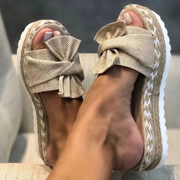 Ysabelle Trendy Ortodiske Sandaler med Sløjfe – Stil og Komfort Beige Bonusvis