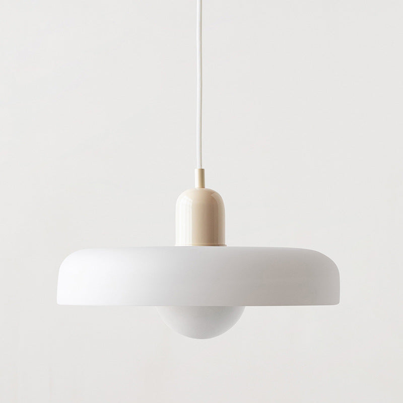 GeoGlow - Elegant Bauhaus pendellampe i farvet glas Bonusvis