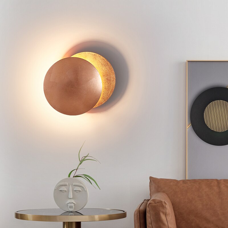 LumiEclipse - Elegant væglampe med justerbar lysrefleksion Bonusvis