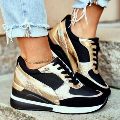 Walkers Sneakers – Trendy Design med Ultimativ Komfort og Støtte Sort - Guld Bonusvis