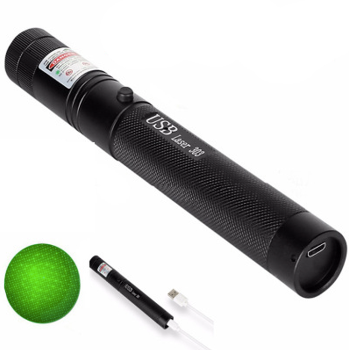 AstroPoint Laserpointer – Langdistance Laser med Op til 10.000 m Rækkevidde, USB-Opladning og Stjernehætte Bonusvis