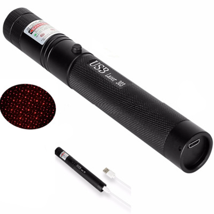 AstroPoint Laserpointer – Langdistance Laser med Op til 10.000 m Rækkevidde, USB-Opladning og Stjernehætte Bonusvis