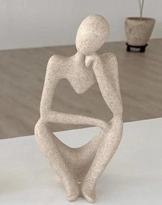 Elegance og Ro Statue – Dekorativ Resin Kunst til Dit Moderne Hjem Bonusvis