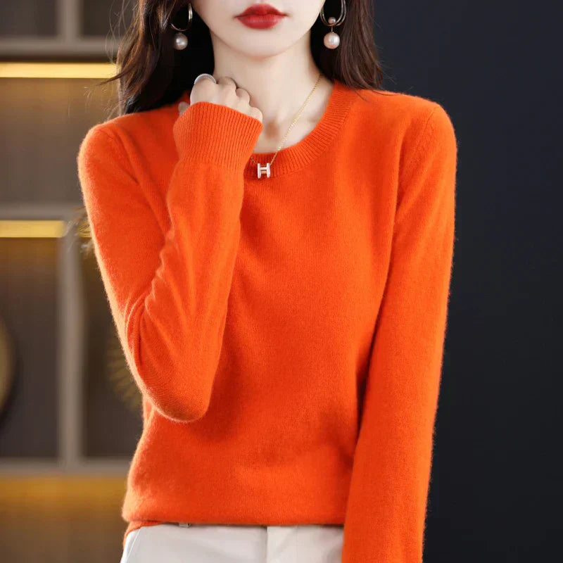 Cachemire Pullover – Luksuriøs og Ample til Stilfulde Vinterdage Orange Bonusvis