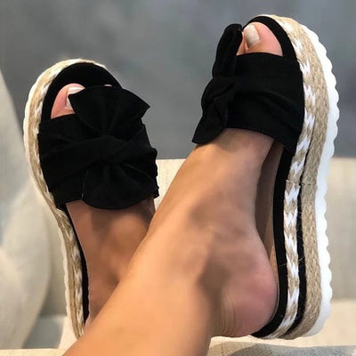 Ysabelle Trendy Ortodiske Sandaler med Sløjfe – Stil og Komfort Sort Bonusvis