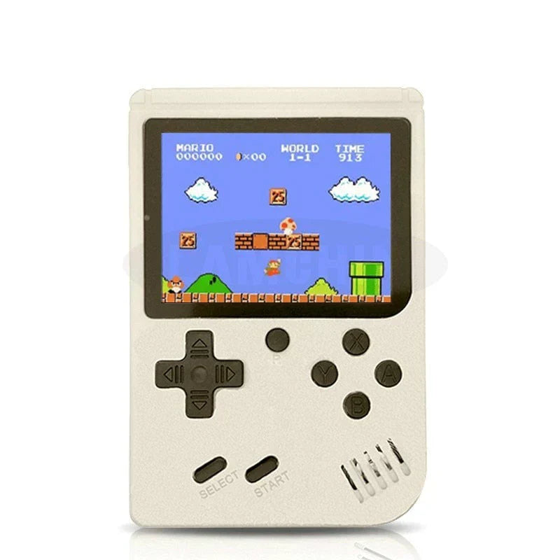 Retro Spilkonsol 400-i-1 – Klassiske Spil og Nostalgia i Din Hånd Hvid Bonusvis