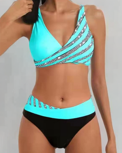 Liora Boho Bikini til Kvinder – Trendy Mønster & Justerbar Pasform for Sommerens Strandlook Bonusvis