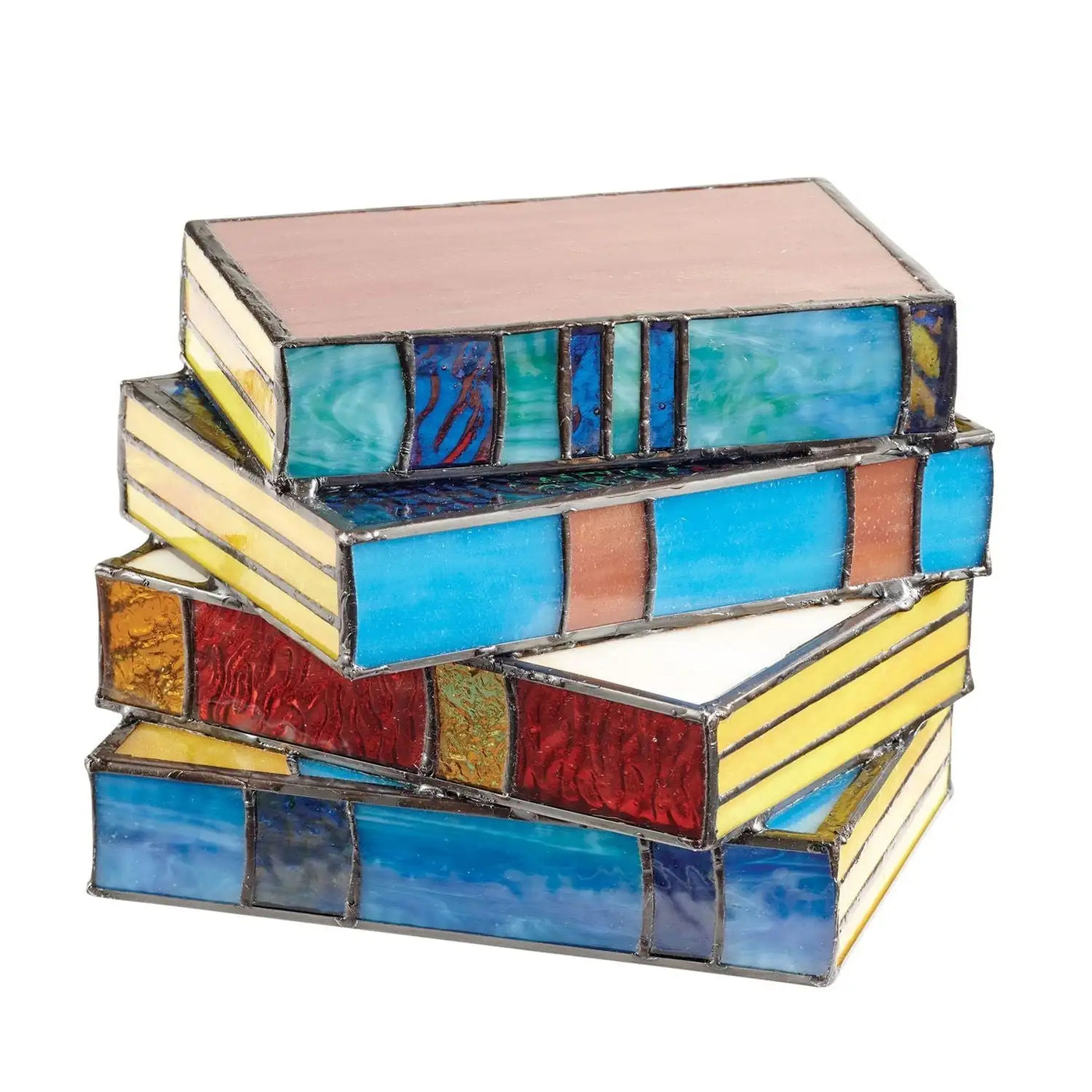 GlassNovel Lampe – Kunstnerisk Lampe i Farvet Glas, Inspireret af Litteratur Bonusvis