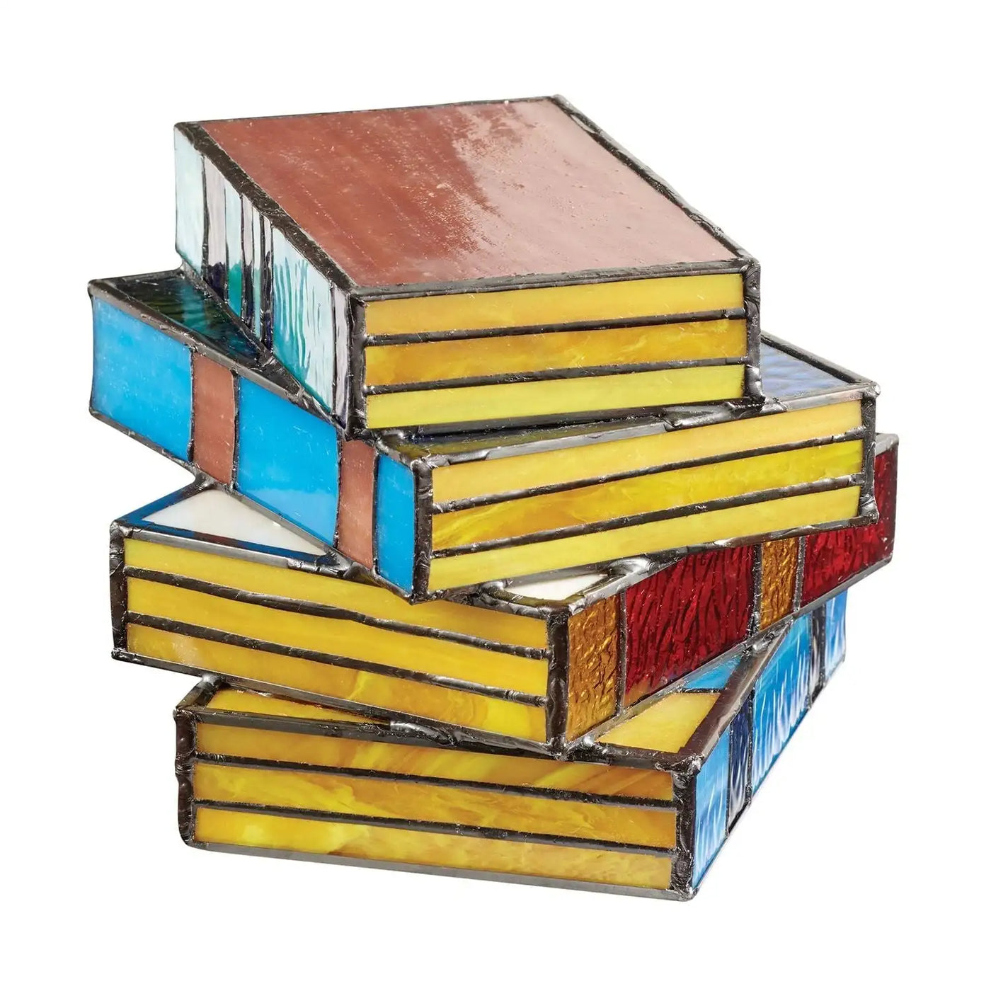 GlassNovel Lampe – Kunstnerisk Lampe i Farvet Glas, Inspireret af Litteratur Bonusvis