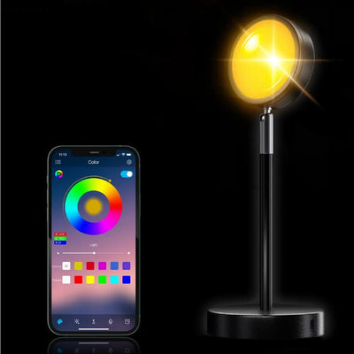 GoldenGleam | LED Solnedgangslys Projektionslampe Bonusvis