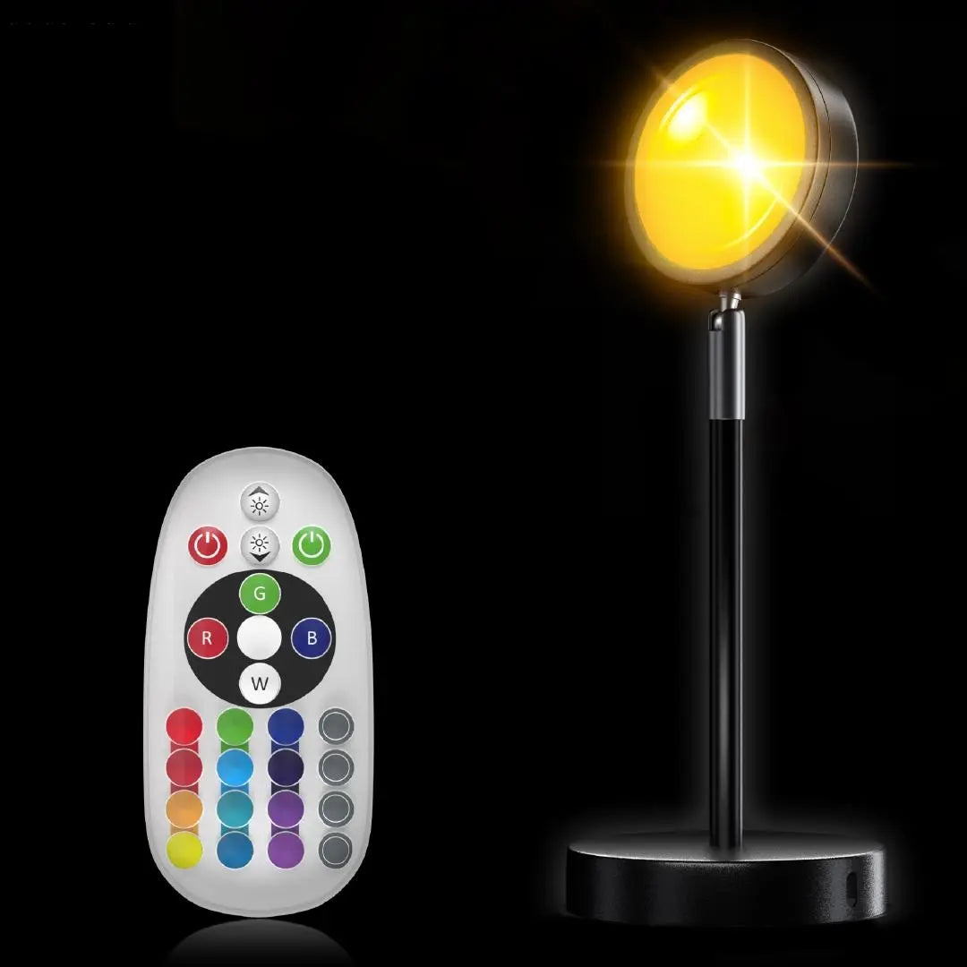 GoldenGleam | LED Solnedgangslys Projektionslampe Bonusvis
