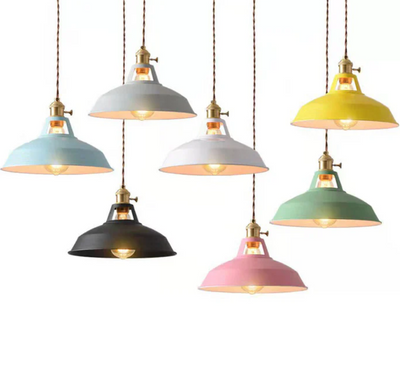 Retro Industriel Pendellampe i Metal – Stilfuld og Alsidig Belysning Bonusvis