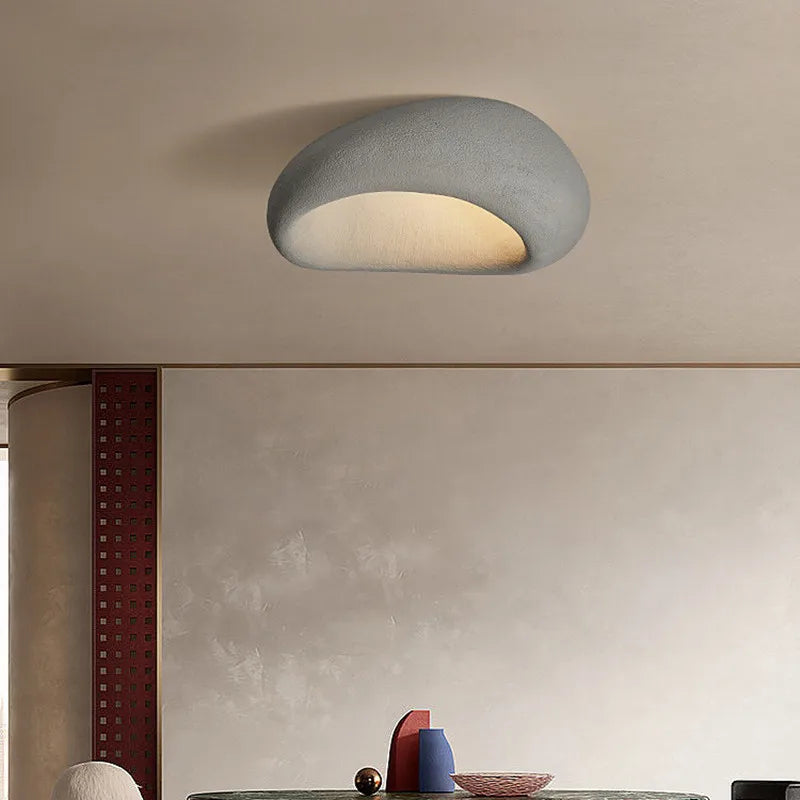 Nature Zen Pendellampe – Minimalistisk og Naturlig Belysning til Dit Hjem Cementgrå 3 skiftende lys Bonusvis
