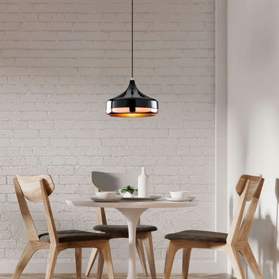 Midnight Gloss Pendellampe – Moderne og Glamourøs Belysning i Sort og Kobber Bonusvis