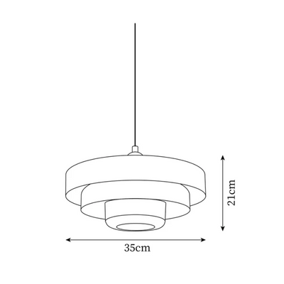 Bauhaus Mid-Century Pendel – Ikonisk Jernlampe med Justerbar Længde Bonusvis