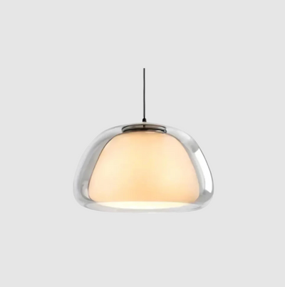 Elegance Pendel – Glass og Metal Lampe til Perfekt Atmosfære Gennemsigtig Ren Bonusvis