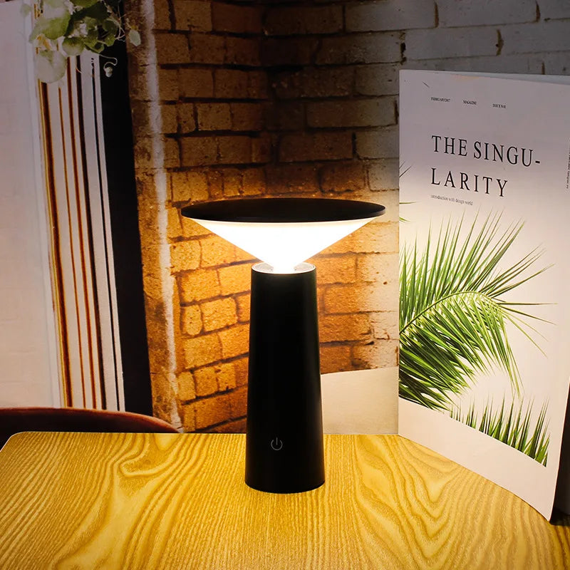 LumiVibe Trådløs Bordlampe – Moderne Design med Justerbar Lysstyrke Bonusvis