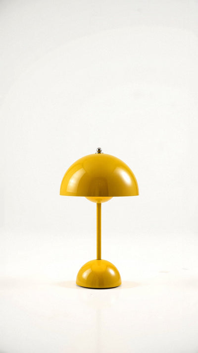 Elegant Lampe Bord – Minimalistisk Design med Justerbart Lys Gul Bonusvis