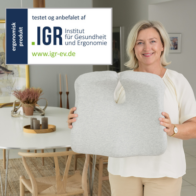 OrthoSeat Siddepude med Memory Skum – Ergonomisk Aflastning til Haleben, Hofter og Ryg Bonusvis
