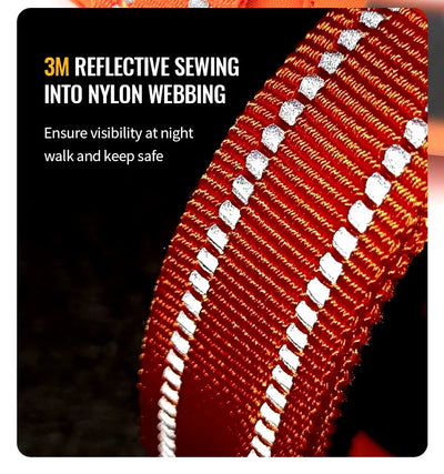 Reflekterende No-Pull Hundesele i Nylon – Justerbar Sele med Håndtag og Polstring til Alle Hundestørrelser Bonusvis