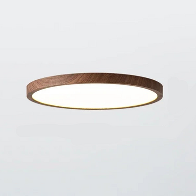 LumiThin - Ultratynd loftslampe i minimalistisk design med justerbart LED-lys Valnød Bonusvis