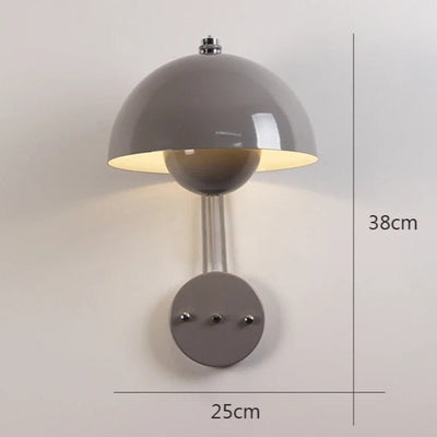 NatureGlow - Elegant væglampe med energieffektiv LED-belysning Grå Bonusvis