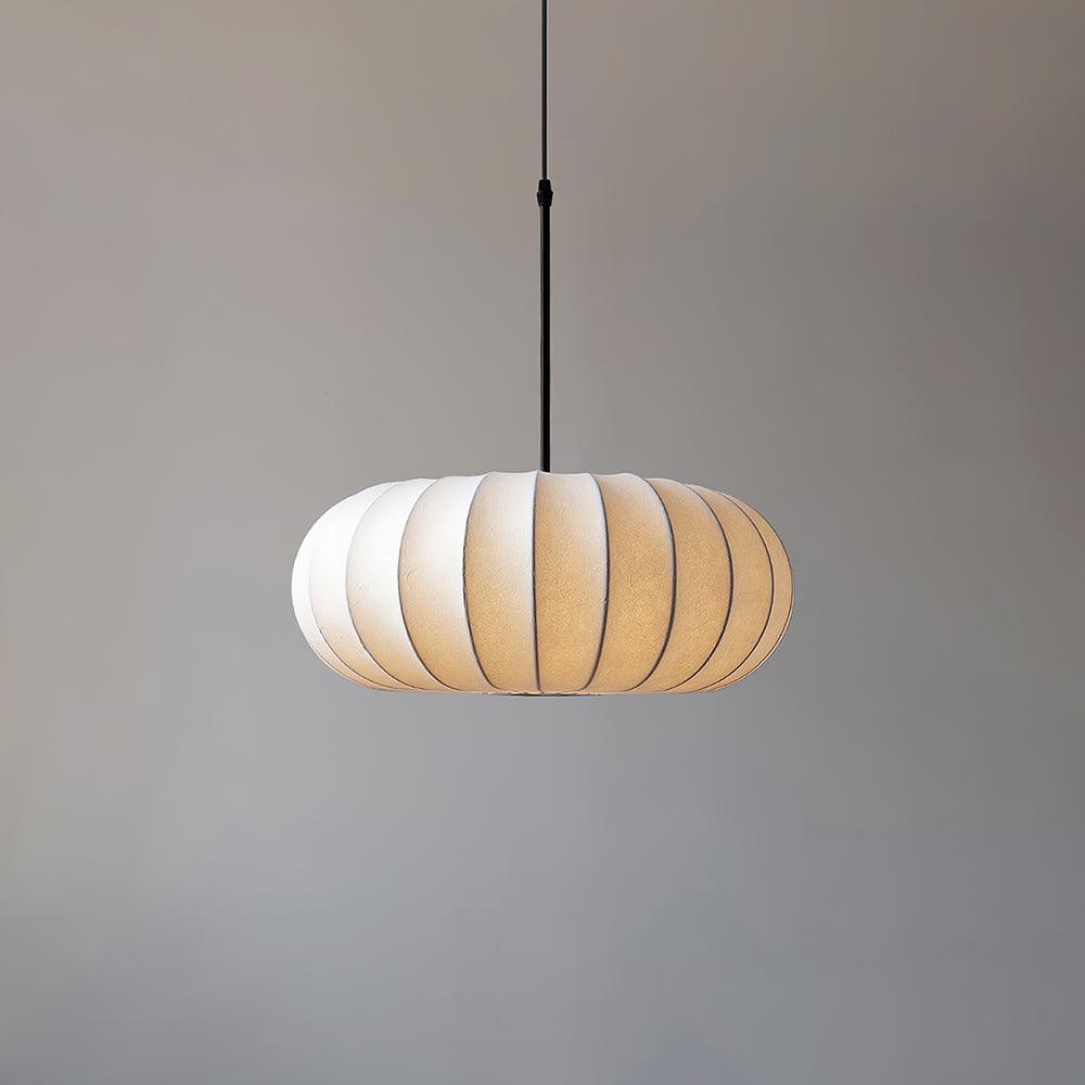ZenGlow – Wabi-Sabi Inspireret Pendellampe Dia 30cm x H 15cm ∅ 11.8″ x H 5.9″ Sort og hvid Bonusvis