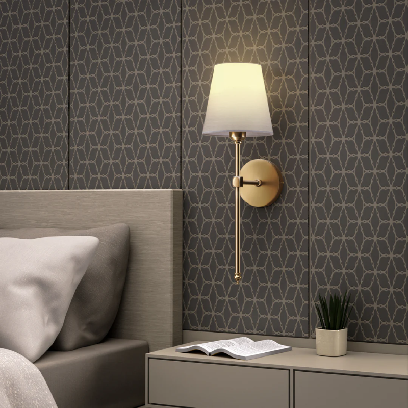 LuxeWall Trådløs Væglampe – Elegant Design med Sort og Guld Finish Guld Bonusvis