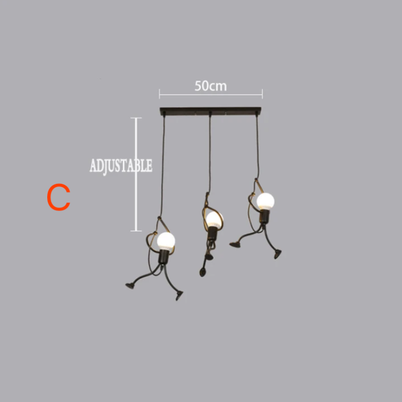 Retro Pendellampe i Metal – Justerbar og Original Belysning til Dit Hjem Bonusvis