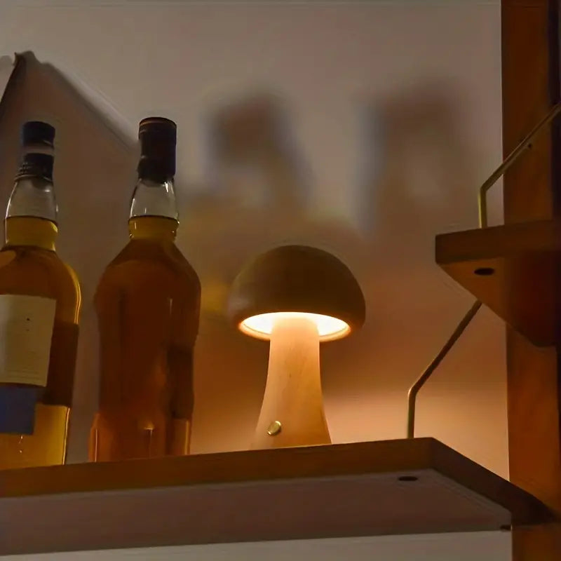 Mushglow Trådløs Svampelampe – Minimalistisk Design og Fleksibel Belysning Bonusvis